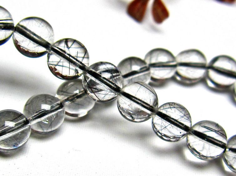 ブラックルチルクォーツ ブレスレット 8mm [H131-28] 3枚目