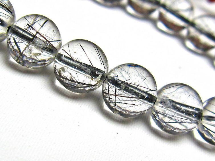 ブラックルチルクォーツ ブレスレット 9mm [H131-51] 2枚目