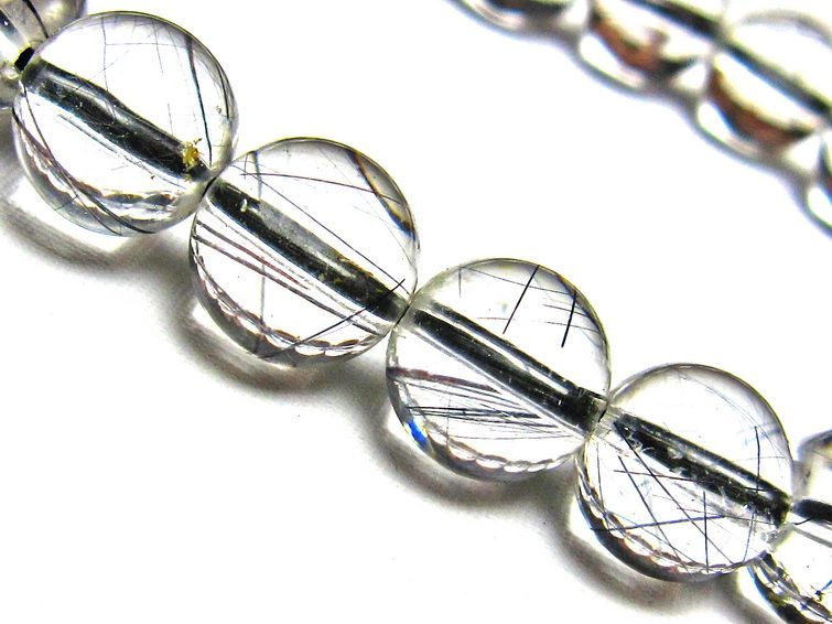 ブラックルチルクォーツ ブレスレット 9mm [H131-56] 2枚目