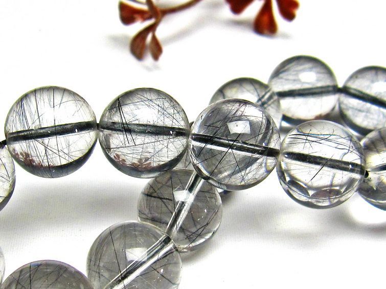 ブラックルチルクォーツ ブレスレット 15mm [H131-74] 3枚目