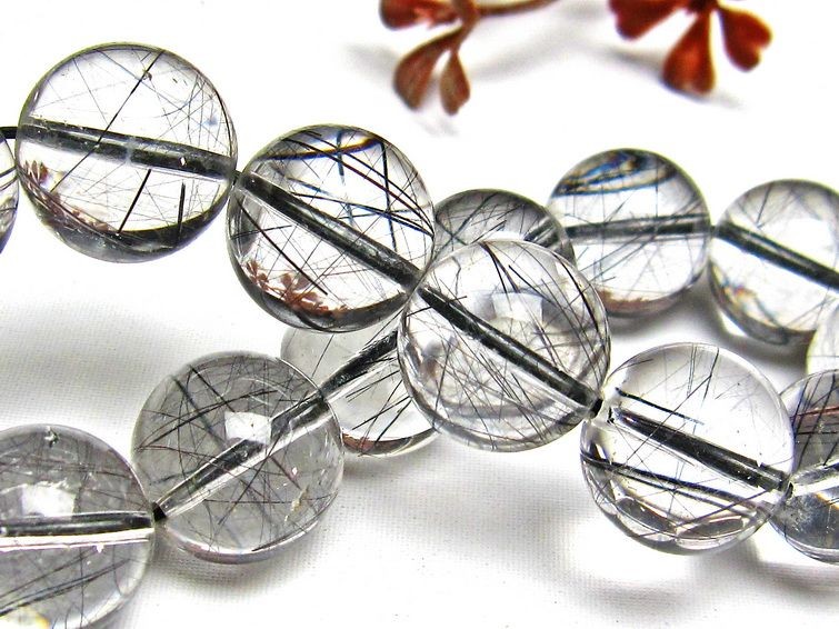 ブラックルチルクォーツ ブレスレット 15mm [H131-77] 3枚目