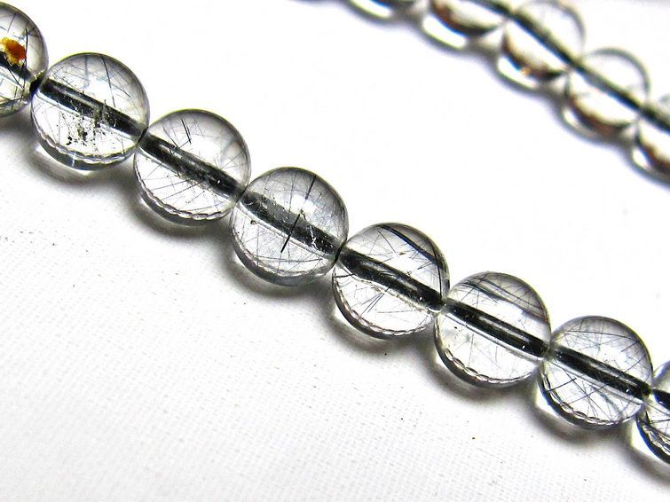 ブラックルチルクォーツ ブレスレット 7mm [H131-87] 2枚目