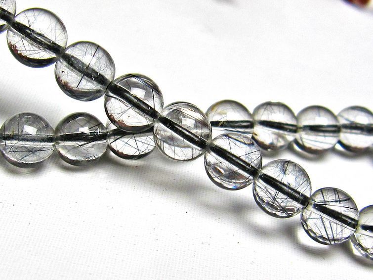 ブラックルチルクォーツ ブレスレット 7mm [H131-87] 3枚目