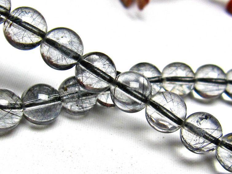 ブラックルチルクォーツ ブレスレット 7mm [H131-94] 3枚目