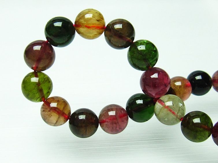ミックスカラートルマリン ブレスレット 9mm [H144-49]