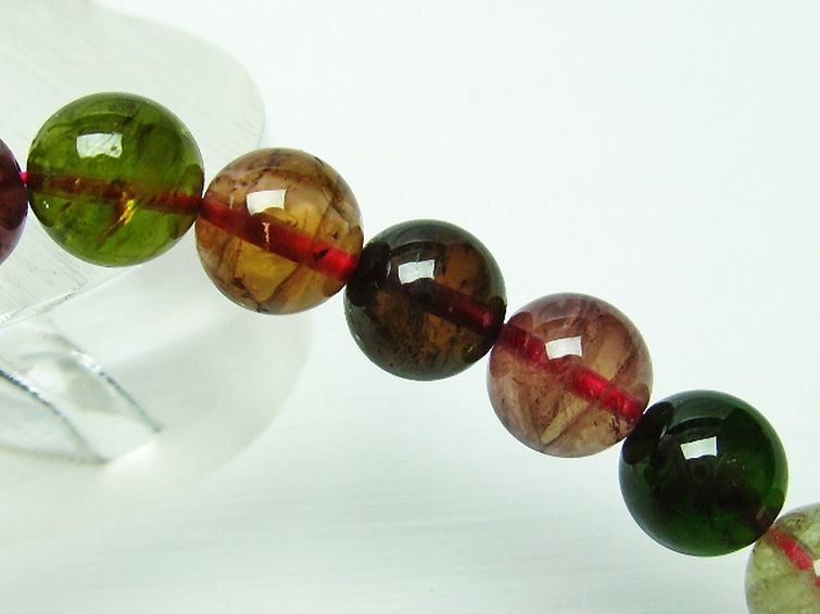 ミックスカラートルマリン ブレスレット 9mm [H144-49]