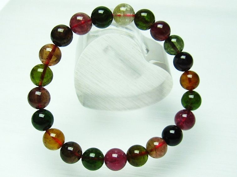 ミックスカラートルマリン ブレスレット 9mm [H144-49]