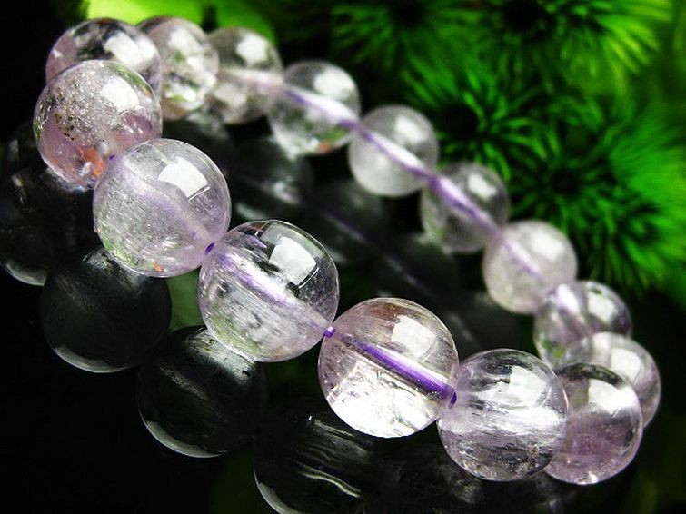 パワーストーンブレスレット　13 クンツァイト ブレスレット 13mm [K1-1307]