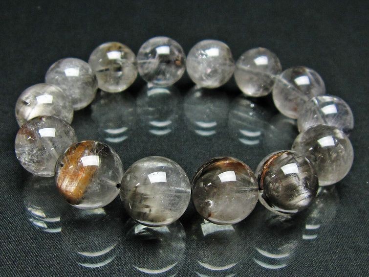 放射プラチナルチル ブレスレット 15mm [K1-1491]