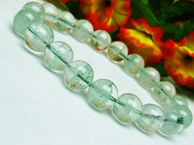 グリーンファントム ブレスレット 10mm [K1-1614] 1枚目