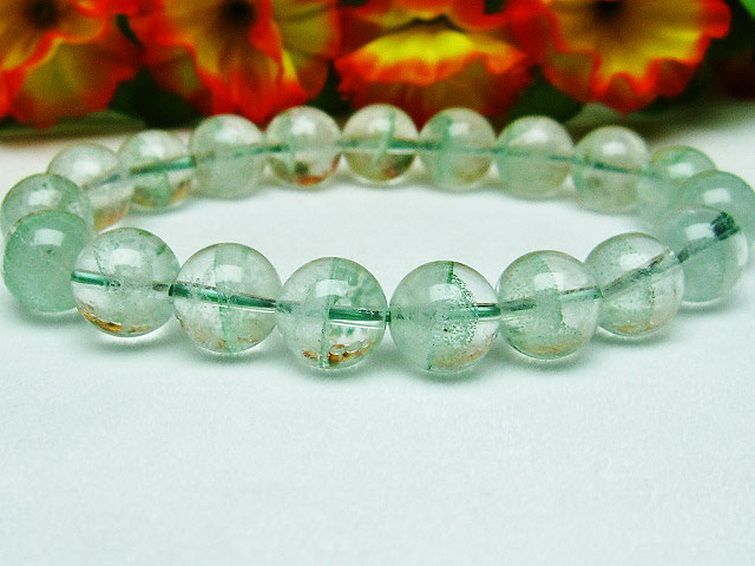 グリーンファントム ブレスレット 10mm [K1-1614] 2枚目