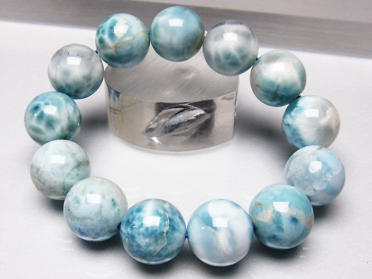 ラリマー 天然石 ブレスレット 16〜17mm