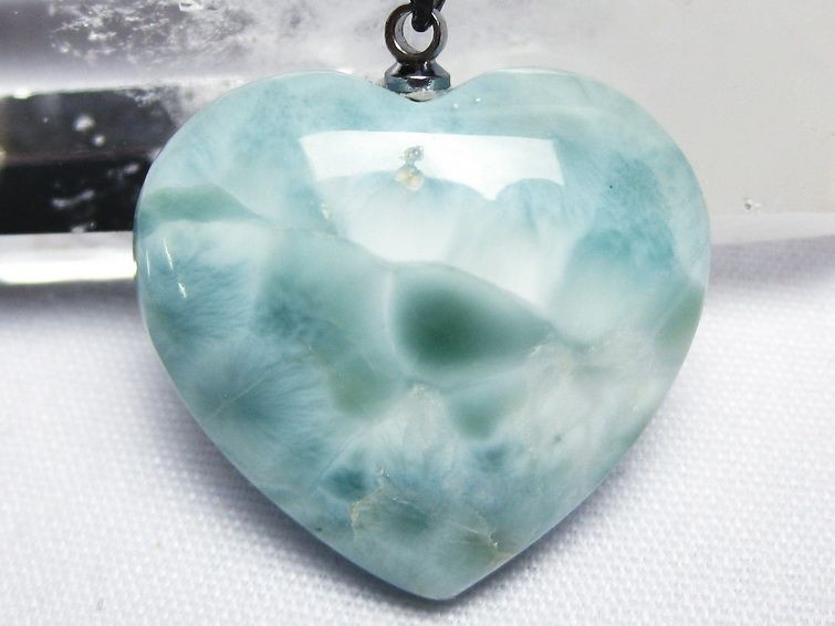 ラリマーハート ペンダント [L21-644] 1枚目