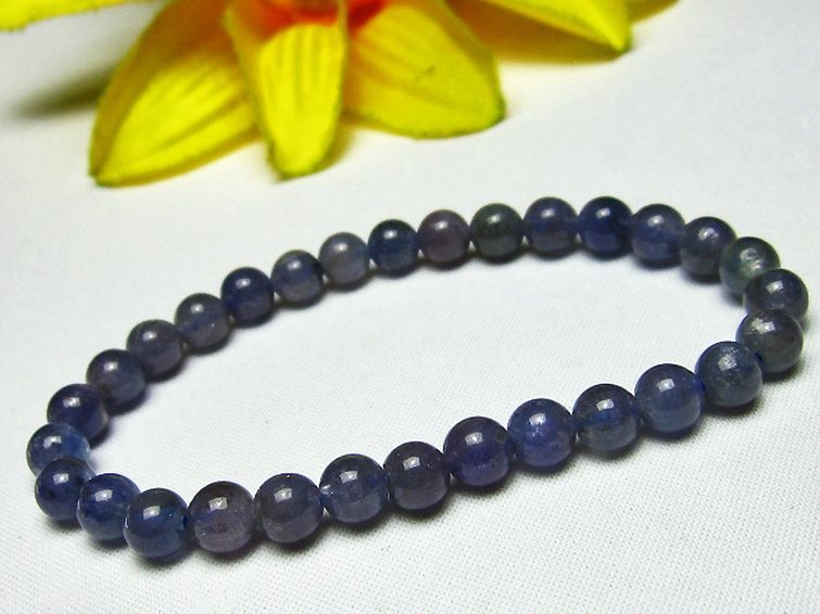 タンザナイト ブレスレット 6mm [L383-169] 1枚目
