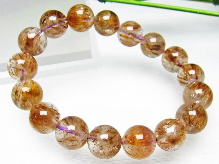 カコクセナイト インクォーツ ブレスレット 12mm [L48-313] 3枚目