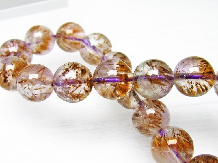 カコクセナイト インクォーツ ブレスレット 11mm [L48-358] 1枚目