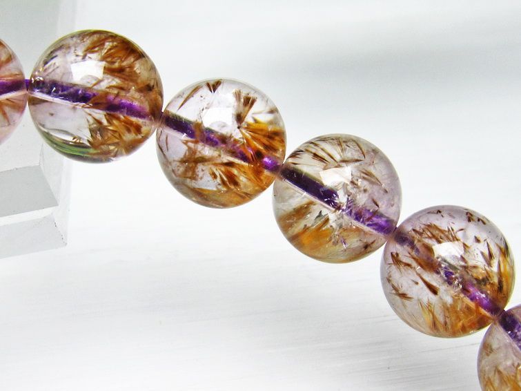 カコクセナイト インクォーツ ブレスレット 11mm [L48-358] 2枚目