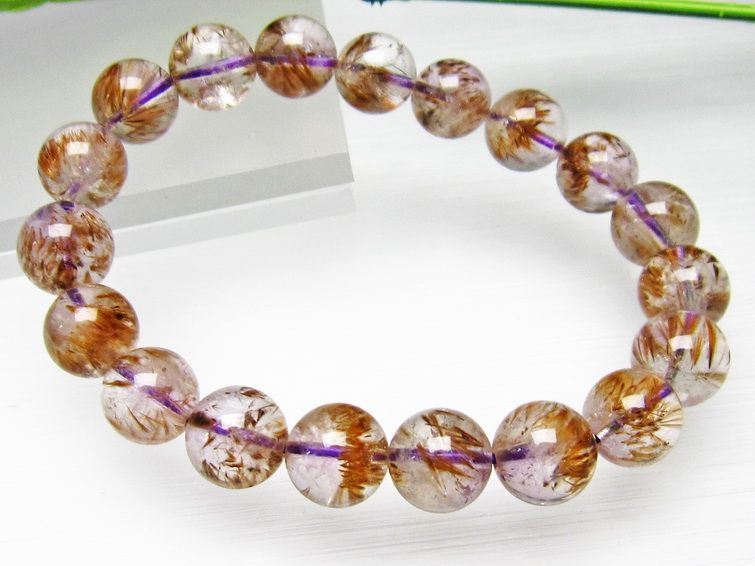 カコクセナイト インクォーツ ブレスレット 11mm [L48-358] 3枚目