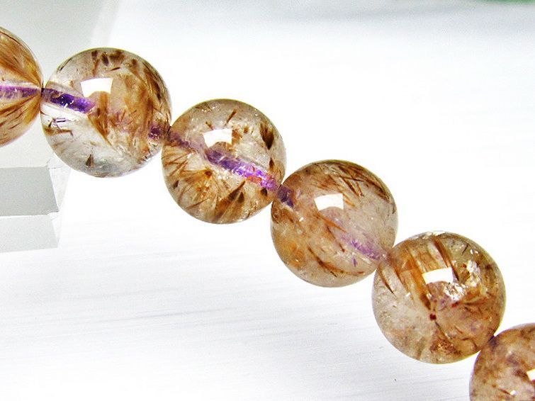 カコクセナイト インクォーツ ブレスレット 9mm [L48-646] 2枚目