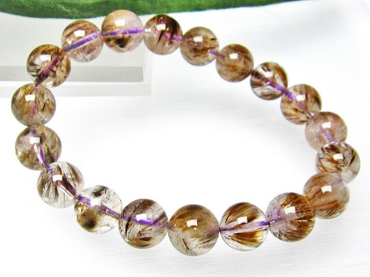 カコクセナイト インクォーツ ブレスレット 10mm [L48-756] 3枚目