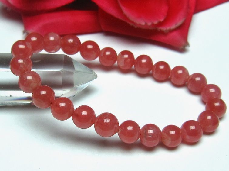 インカローズ ロードクロサイト ブレスレット 8mm [L56-783] 1枚目