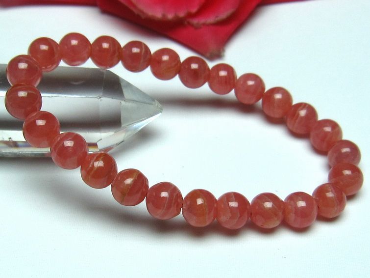 インカローズ ロードクロサイト ブレスレット 7mm [L56-799]