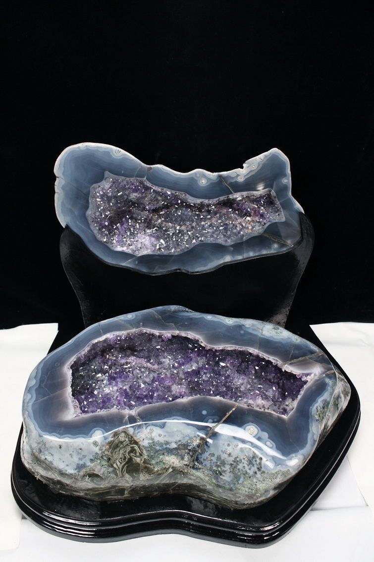 セット割対象品 57 5kg ウルグアイ産 タイチンルチルフラワー水晶ペア水晶トレジャーアメジスト 同梱不可 M500 178