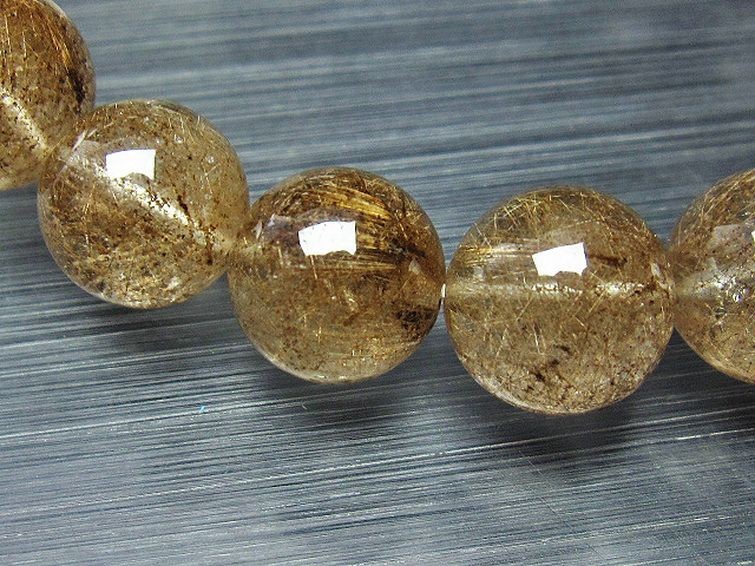 プラチナルチルクォーツ ブレスレット 13mm [T105-5001] 2枚目