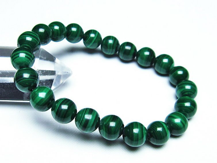 マラカイト ブレスレット 10mm [T115-3825] 1枚目