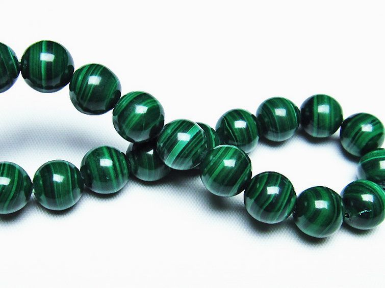 マラカイト ブレスレット 10mm [T115-3826] 2枚目