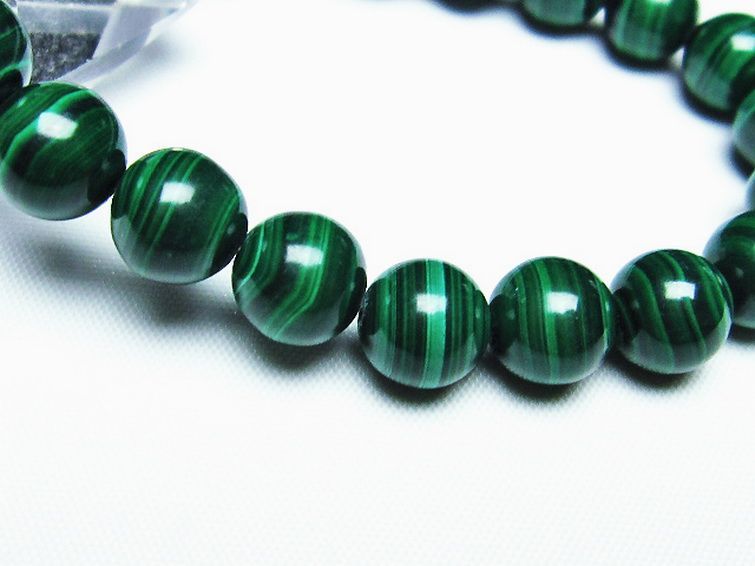 マラカイト ブレスレット 10mm [T115-3826] 3枚目