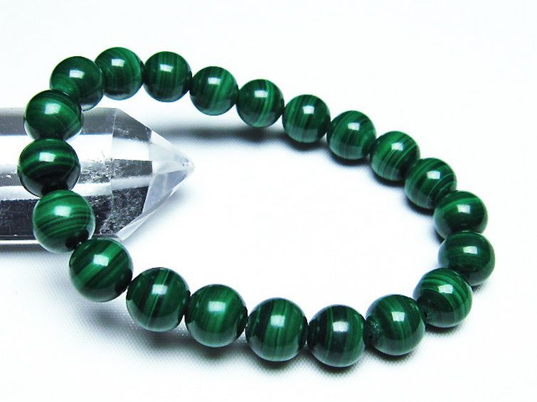 マラカイト ブレスレット 10mm [T115-3835] 1枚目