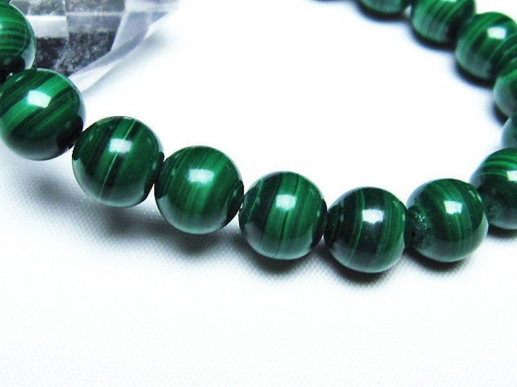 マラカイト ブレスレット 10mm [T115-3835] 3枚目