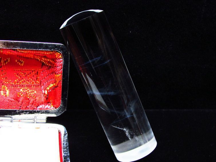 ブルーパワー水晶 印材  18mm [t201-16] 3枚目