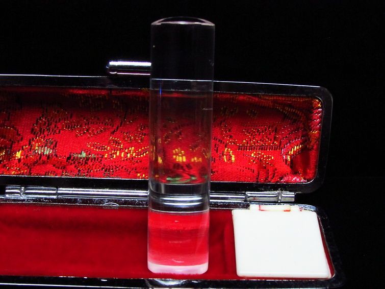 ブルーパワー水晶 印材  15mm [t201-30] 1枚目