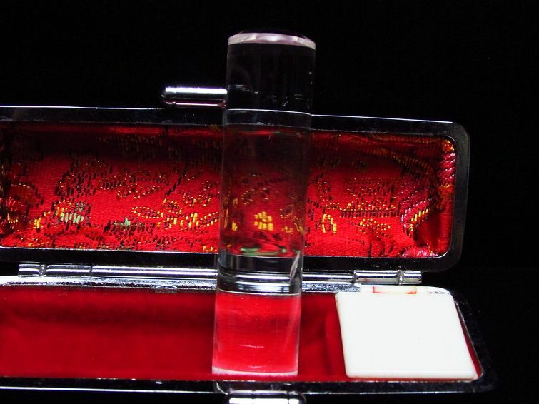 ブルーパワー水晶 印材  15mm [t201-39] 1枚目