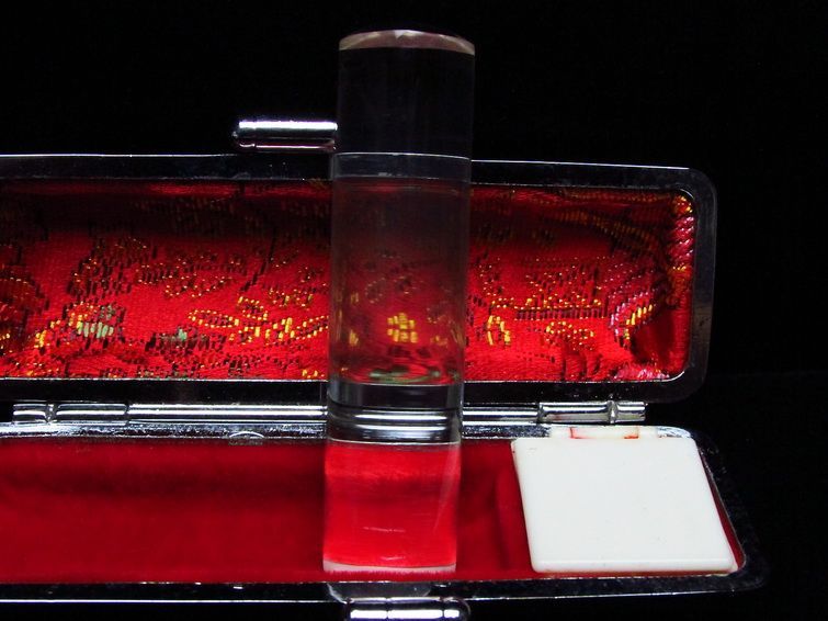 ブルーパワー水晶 印材  15mm [t201-49] 1枚目