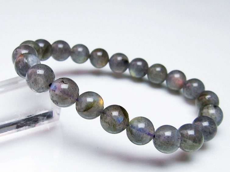 ピンクラブラドライト ブレスレット 9mm [T235-2317] 1枚目