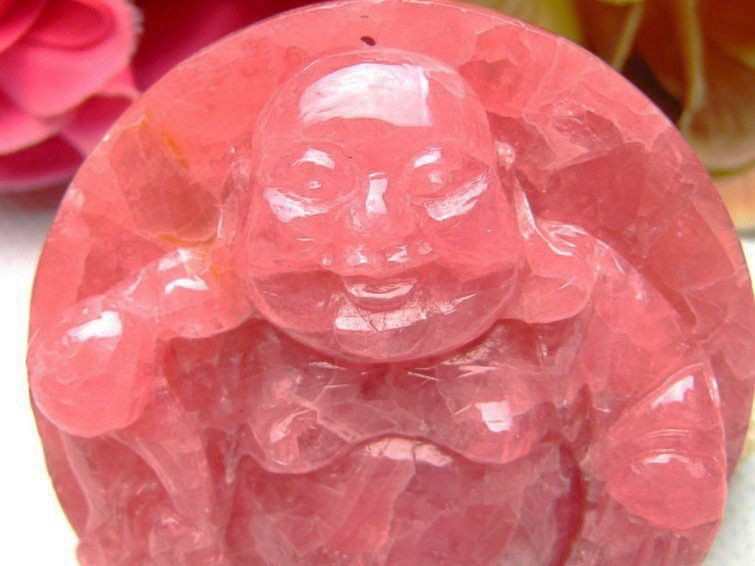 インカローズ布袋様 ペンダント 54mm [T285-7] 2枚目