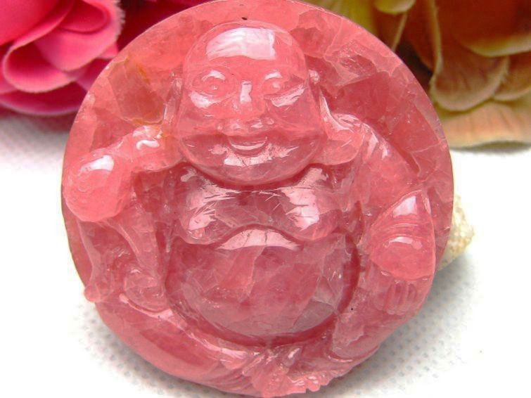 インカローズ布袋様 ペンダント 54mm [T285-7] 3枚目