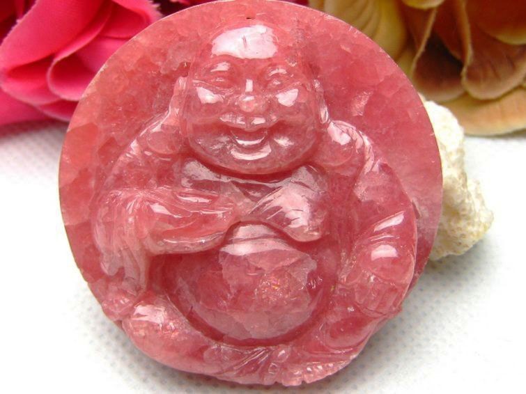 インカローズ布袋様 ペンダント 54mm [T285-9] 3枚目