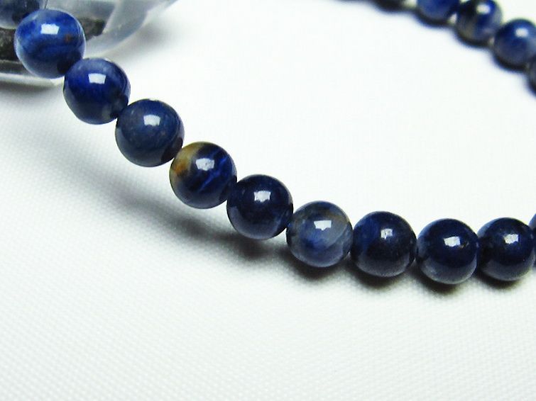 デュモルチェライトインクォーツ ブレスレット 6mm [T286-3327] 3枚目