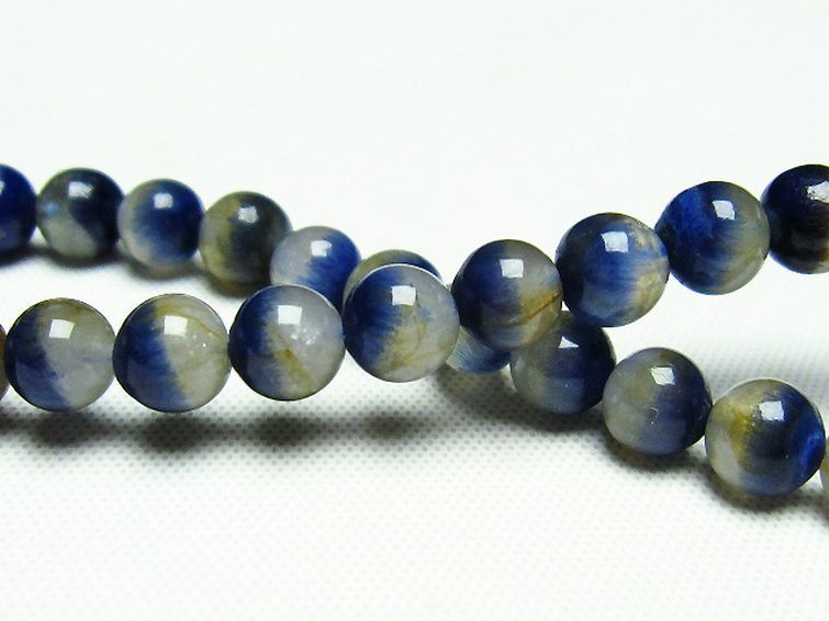 デュモルチェライトインクォーツ ブレスレット 6mm [T286-3735] 2枚目