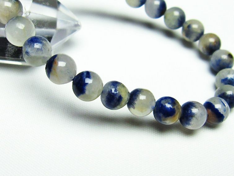 デュモルチェライトインクォーツ ブレスレット 7mm [T286-3904] 3枚目