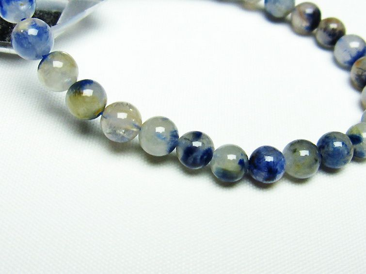 デュモルチェライトインクォーツ ブレスレット 6mm [T286-3967] 3枚目