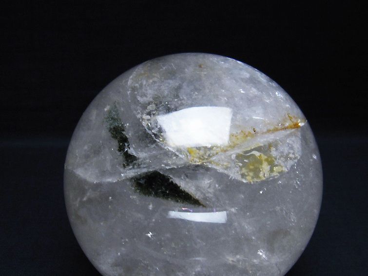 1.4Kg ヒマラヤガーデンクォーツ（庭園水晶） 丸玉 102mm [T296-1713] 2枚目