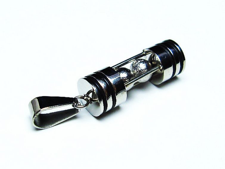 ギベオン メテオライト隕石 砂時計 モチーフ ペンダント [T309-2378] 2枚目