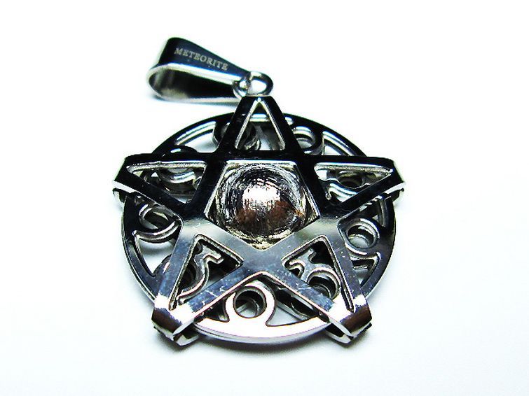 シルバーギベオン メテオライト ペンダント [T309-2428] 1枚目