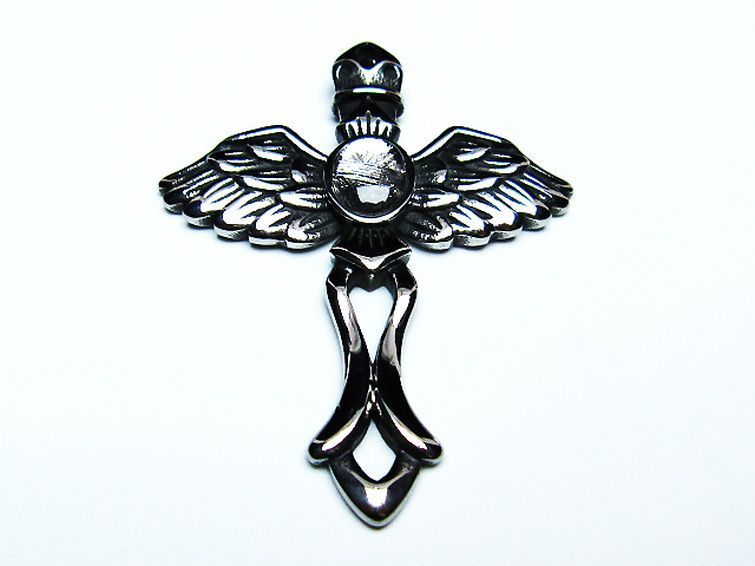 シルバーギベオン メテオライト 天使 ペンダント [T309-2457] 1枚目