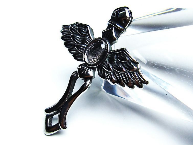 シルバーギベオン メテオライト 天使 ペンダント [T309-2457] 3枚目